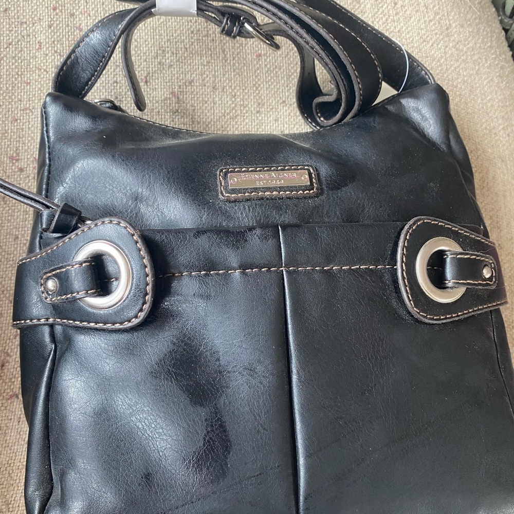 Black Leather Shoulder Bag